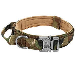 Militär-Hundehalsband robustes taktisches Hundehalsband verstellbar Nylon