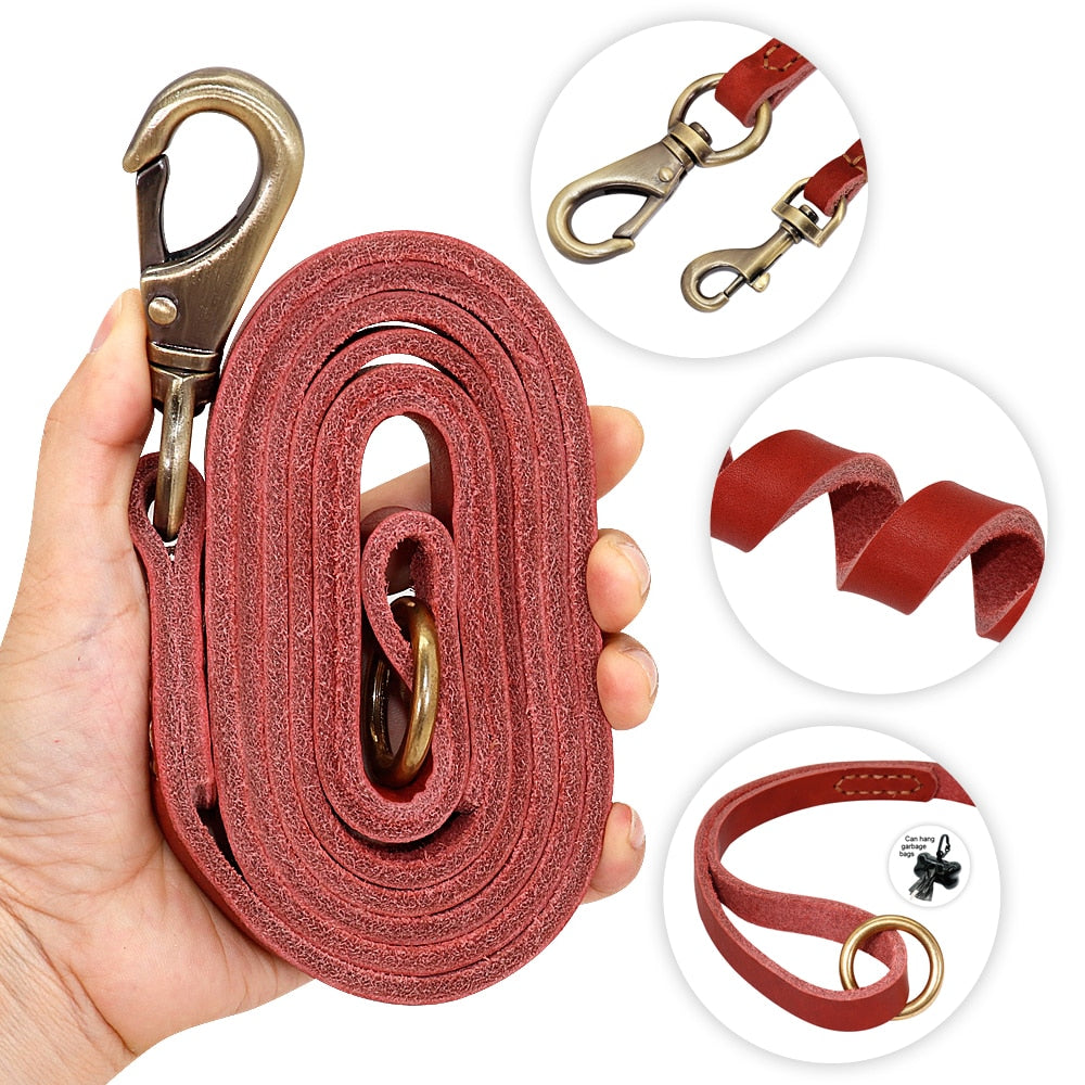 hochwertiges Lederhalsband für alle Hunderassen