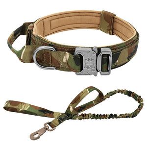 Militär-Hundehalsband robustes taktisches Hundehalsband verstellbar Nylon