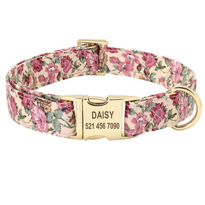 Personalisiertes Halsband Gravur Leine Name Telefonnummer Beuteltasche