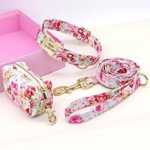 Personalisiertes Halsband Gravur Leine Name Telefonnummer Beuteltasche