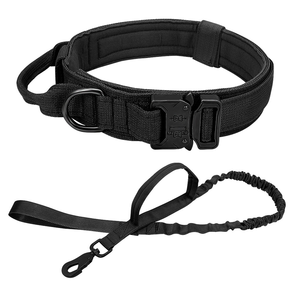 Militär-Hundehalsband robustes taktisches Hundehalsband verstellbar Nylon
