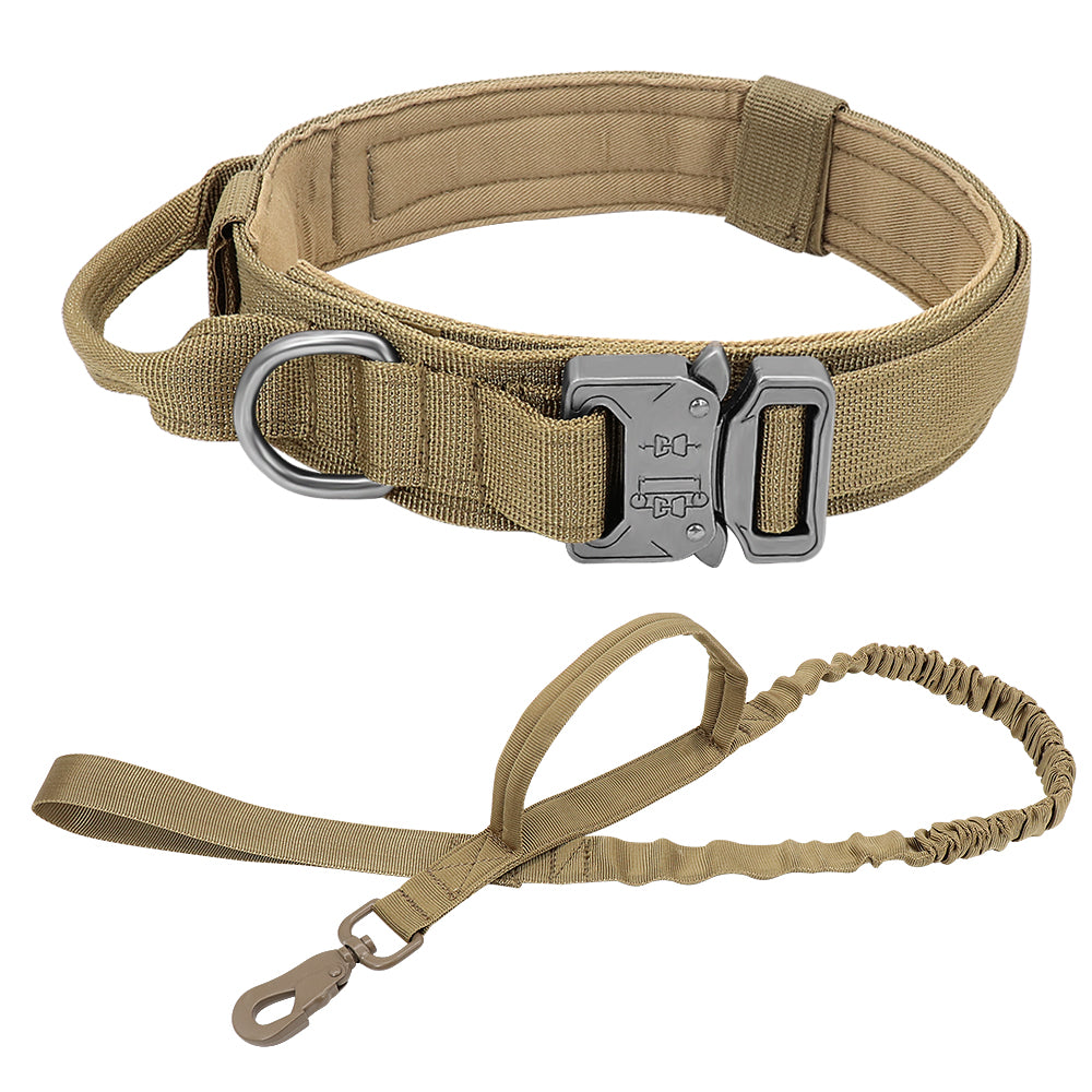 Militär-Hundehalsband robustes taktisches Hundehalsband verstellbar Nylon