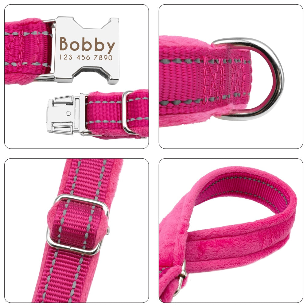 Hundehalsband gepolstert Fleece