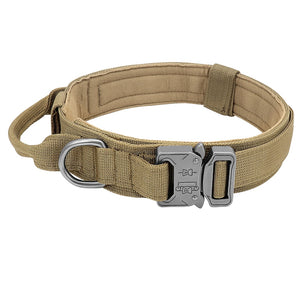 Militär-Hundehalsband robustes taktisches Hundehalsband verstellbar Nylon