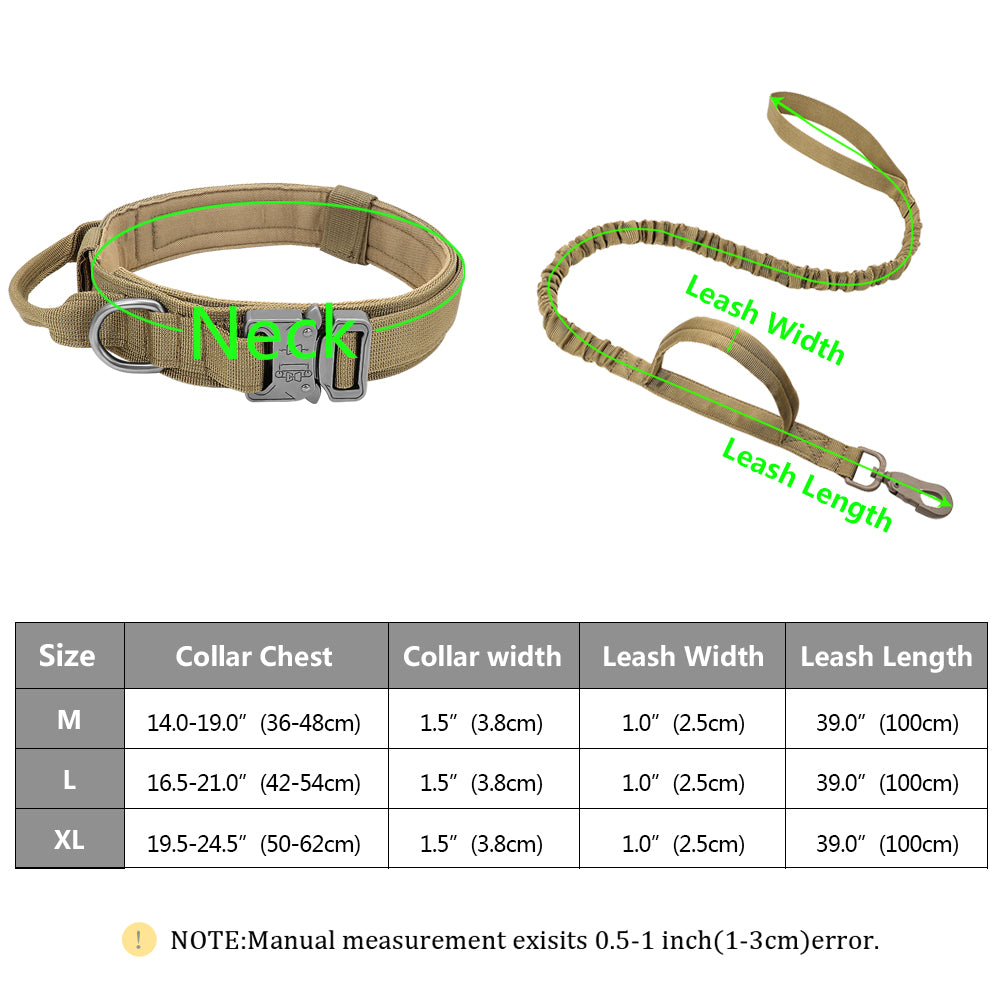 Militär-Hundehalsband robustes taktisches Hundehalsband verstellbar Nylon
