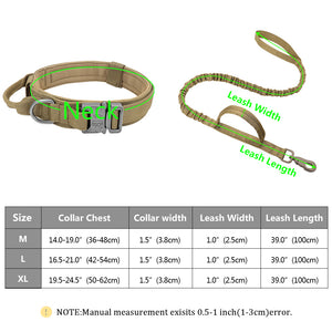 Militär-Hundehalsband robustes taktisches Hundehalsband verstellbar Nylon