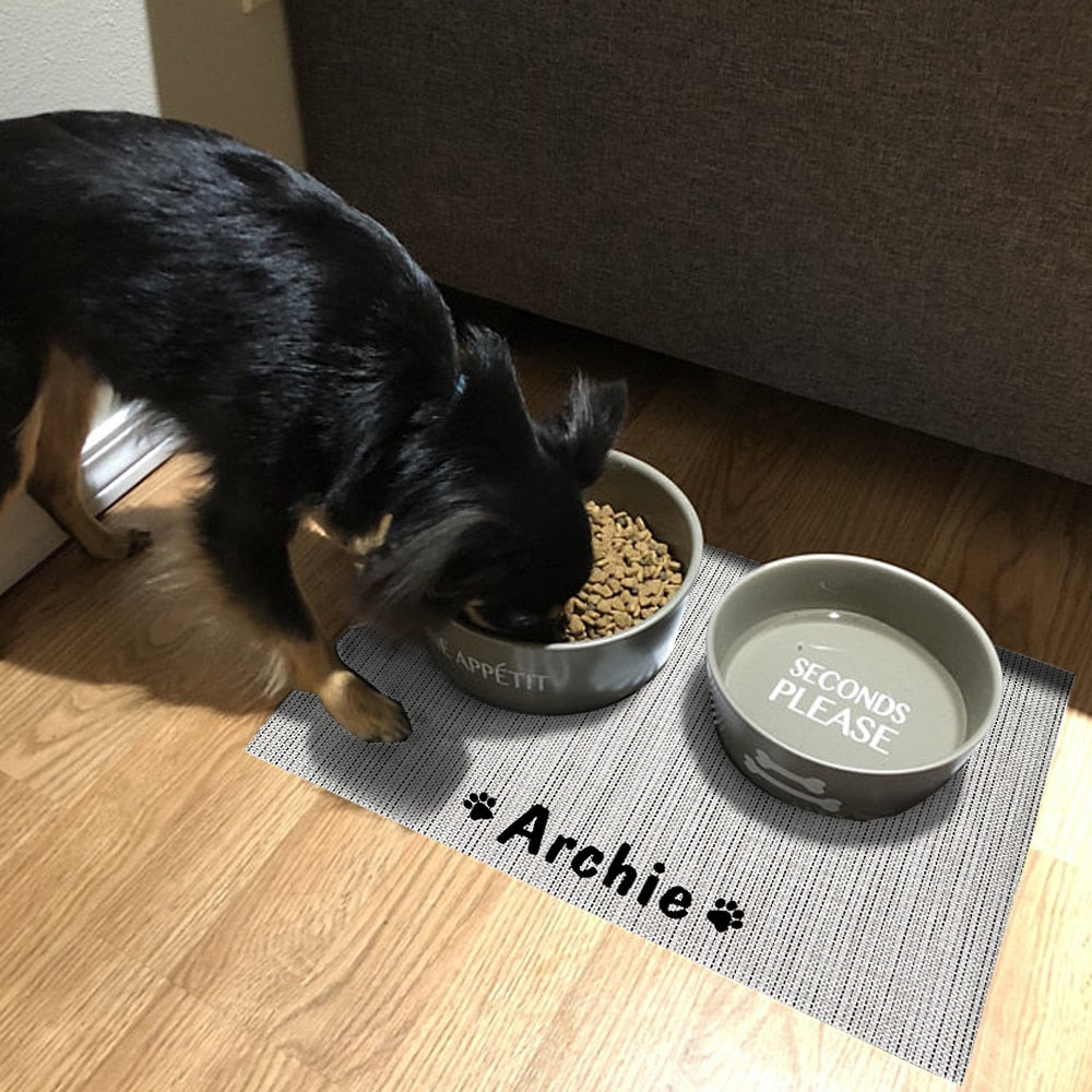 personalisierte Futternapf Matte Antirutschmatte Basic Line