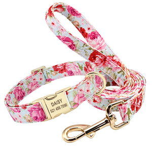 Personalisiertes Halsband Gravur Leine Name Telefonnummer Beuteltasche