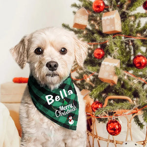 Halstuch personalisiert mit Weihnachtsmotiven