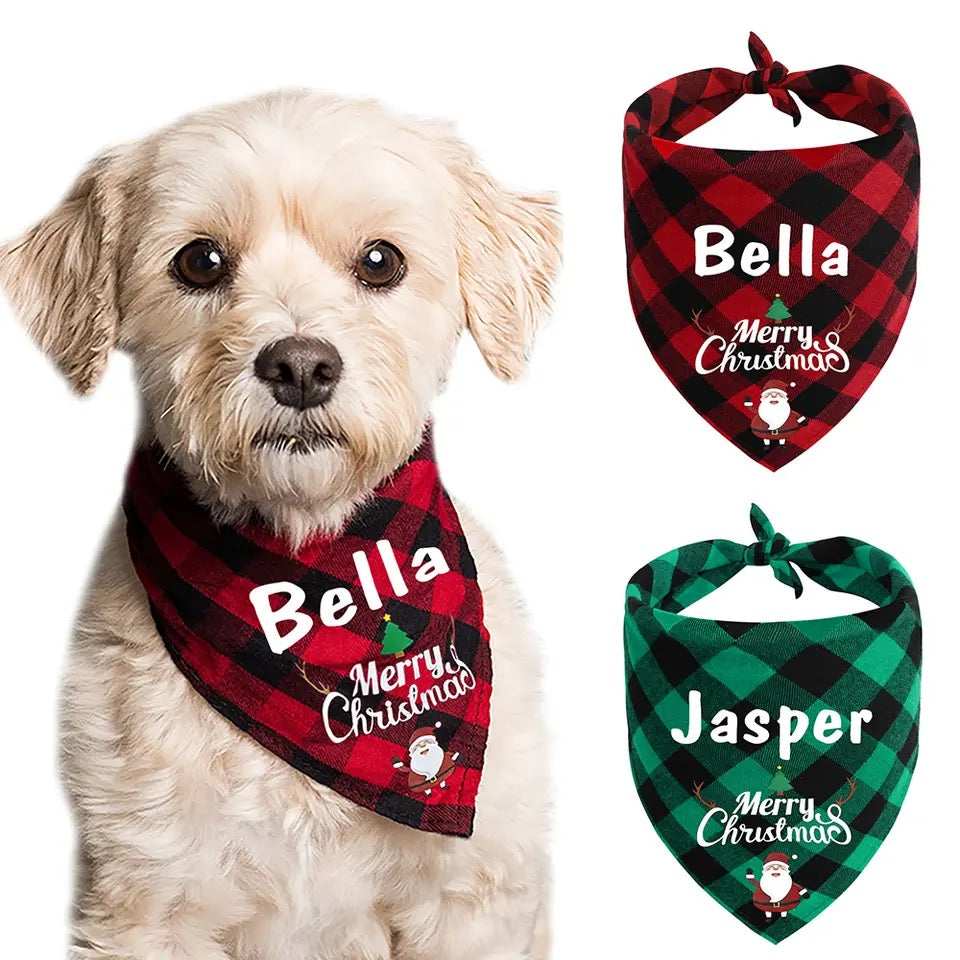 Halstuch personalisiert mit Weihnachtsmotiven