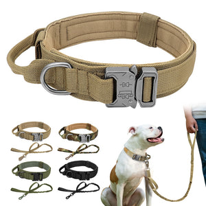 Militär-Hundehalsband robustes taktisches Hundehalsband verstellbar Nylon