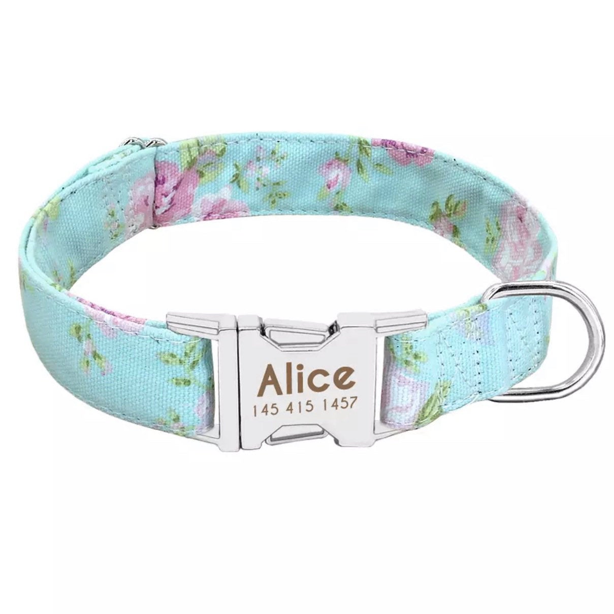 Halsband silberne Metallschließe