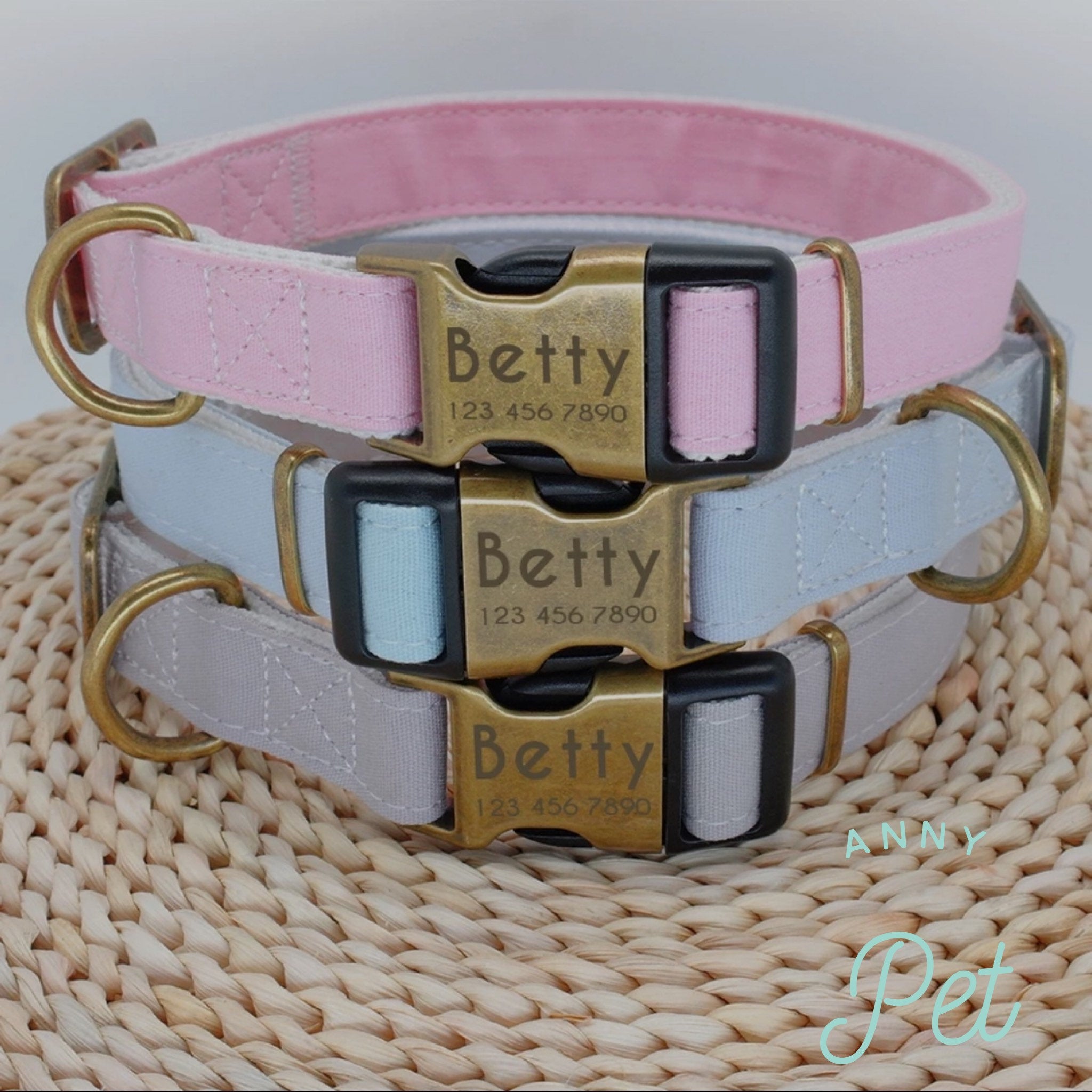 Hundehalsband Vintage Schließe bronze antik