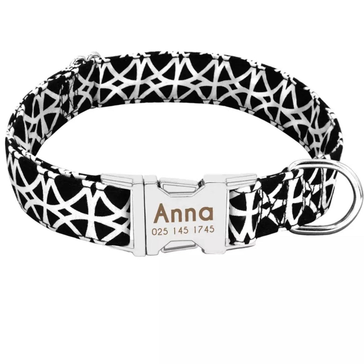 Halsband silberne Metallschließe