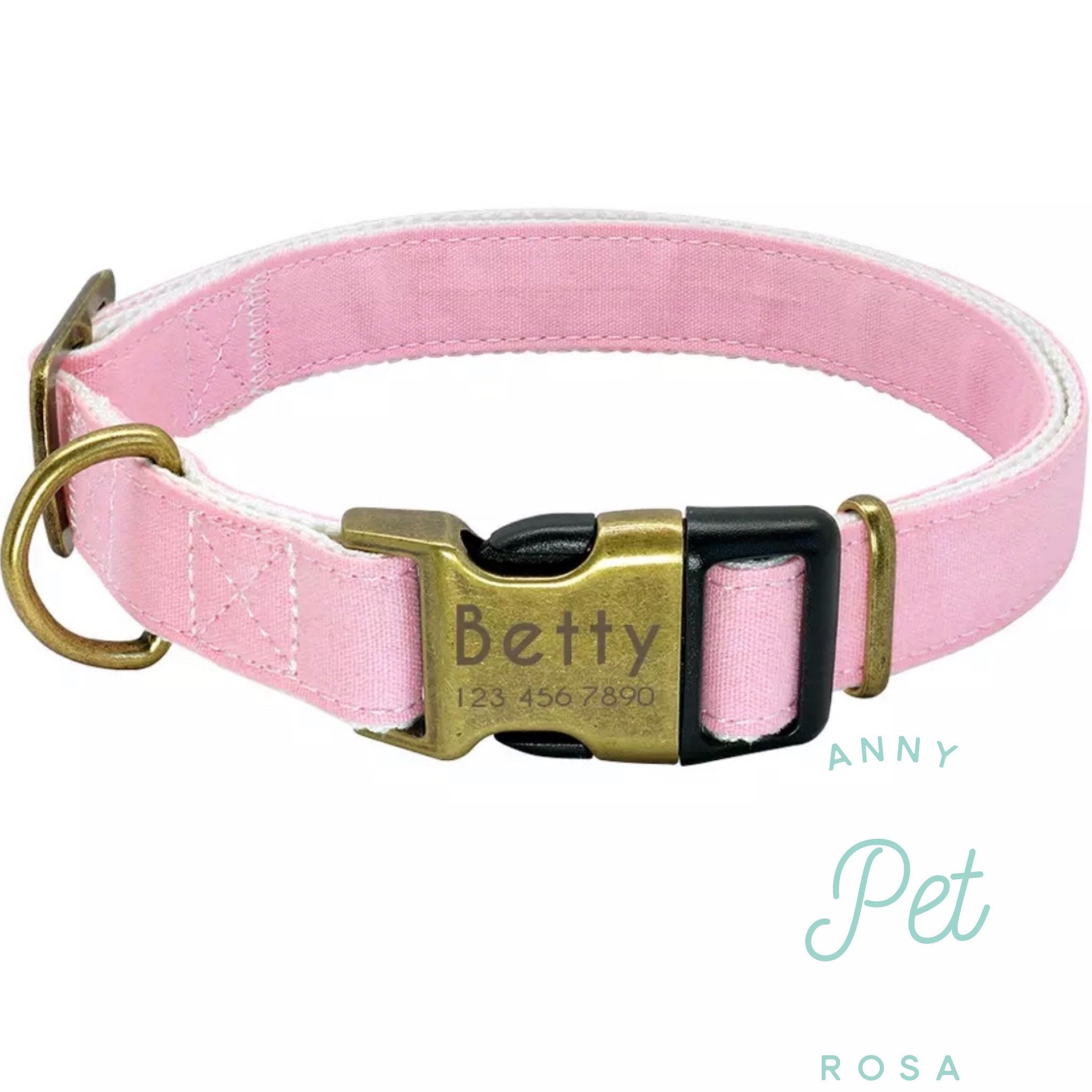 Hundehalsband Vintage Schließe bronze antik