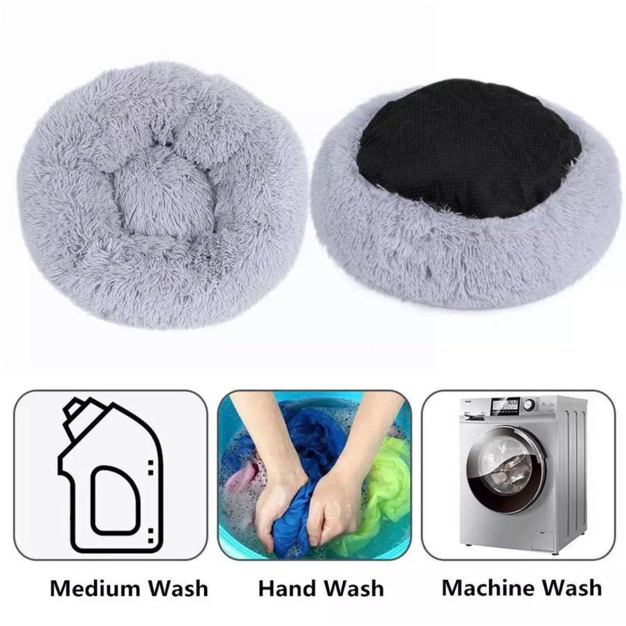 Hundekissen Katzenkissen Hundebett Plüsch weich flauschig fleece rutschfest