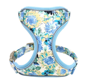 Set Hundegeschirr Brustgurt Blumen Design