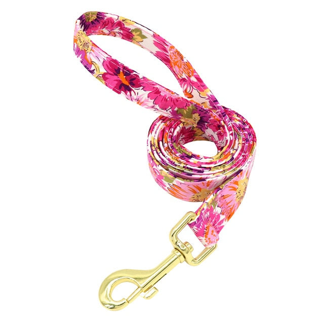 personalisiertes Nylon Hundehalsband Leinen Set